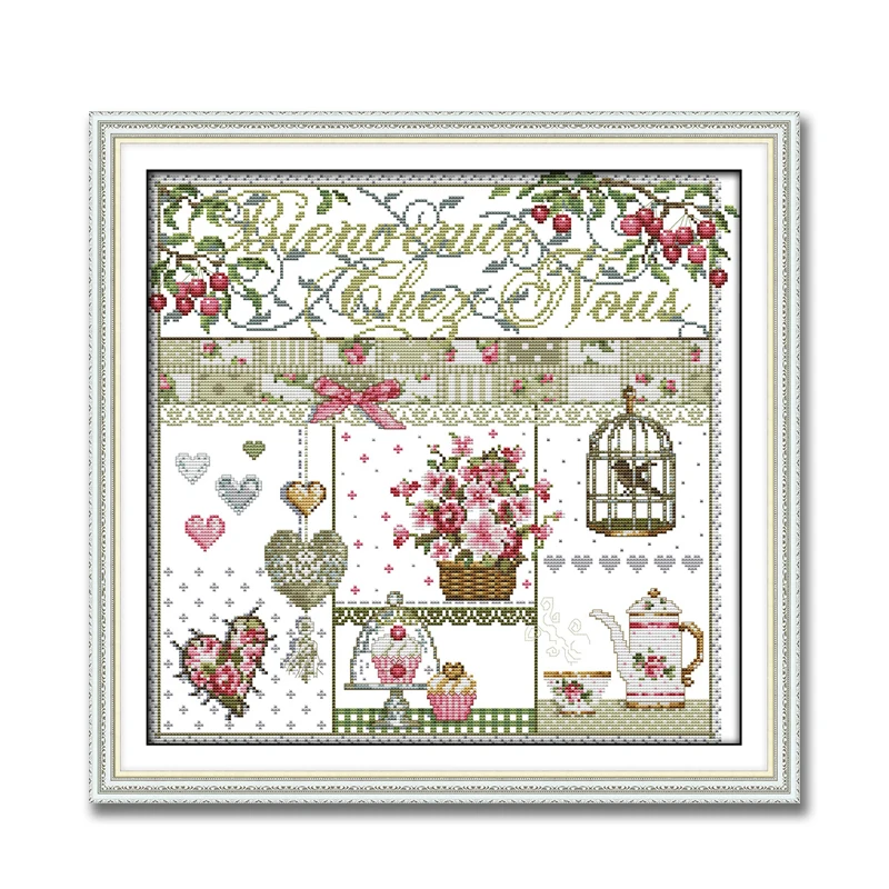 Домашний декор в виде Розы китайская живопись 11CT счетный рисунок на холсте DMC 14CT