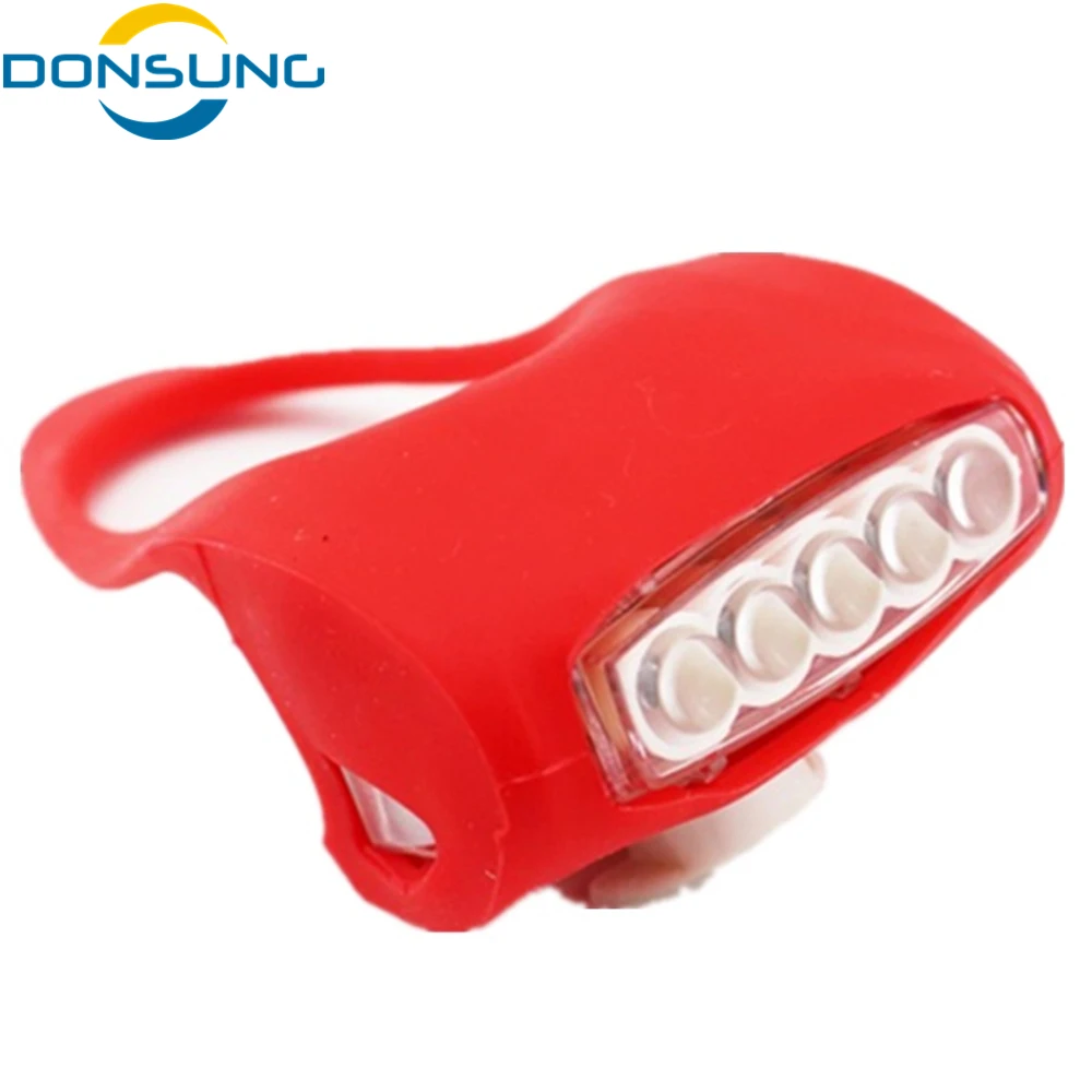 7 светодиодных силиконовых велосипедных передних фонарей для езды на велосипеде