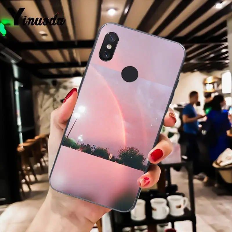 Yinuoda сладкий небо розовый великое искусство узор печати эстетическое PhoneCase для XiaomiMi6 Mix2 Mix2S Note3 8 lite Redmi5 note5 Note4 4X