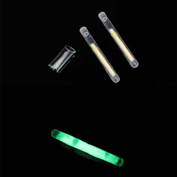 

50pcs Night Fishing Fluorescent Light Fish Float Glow Glowing Stick 4.5x36mm Attractive Flash Lures Lights Slatwater Freshwater