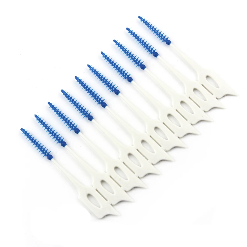 Межзубные щётки forpretty tanden яростень Escova де dentes Cepillo зубы Зубочистки, зубные мягкая резиновая Limpieza одноразовые Cerdas