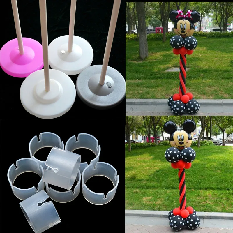 

2 Set 150cm Balloon column base /stick /plastic poles +15 clips Balloon arch Wedding decoration party supplies Garden decoration