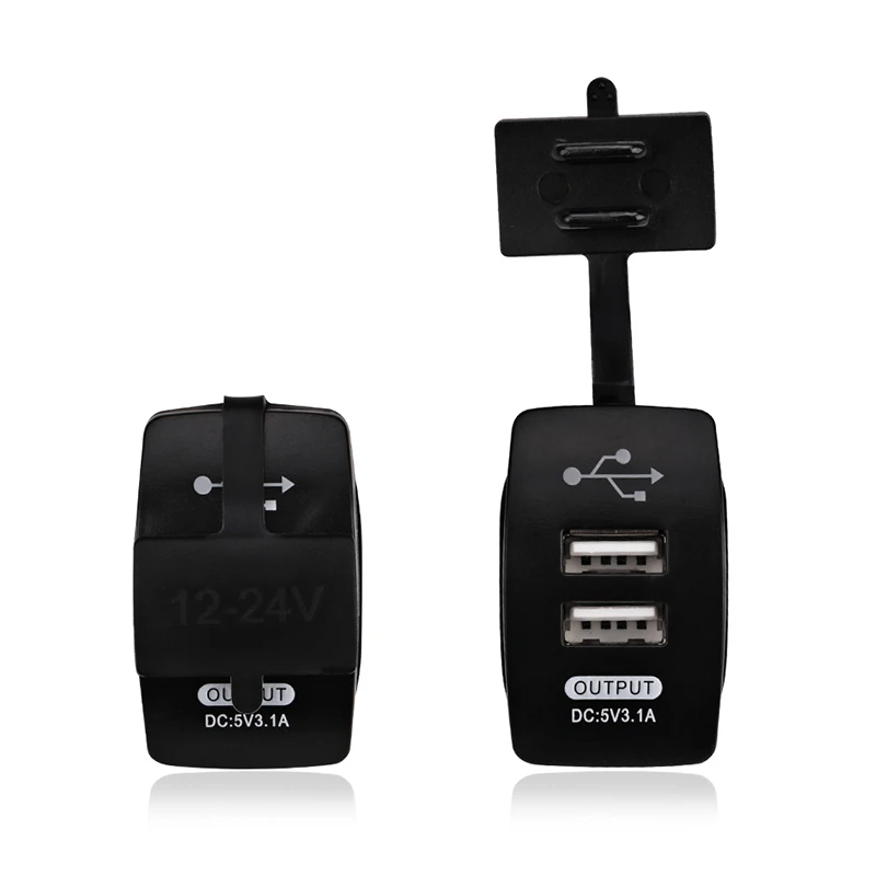 Автомобильное зарядное устройство с двумя USB разъемами адаптер питания 3 1 А 5 В