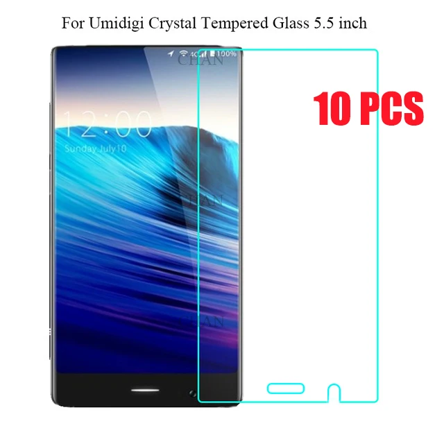 

10PCS 5.5 inch Umidigi Crystal Tempered Glass 100% High Quality Premium 9H 2.5D Screen Protector Film For Umi Crystal Phone 4G