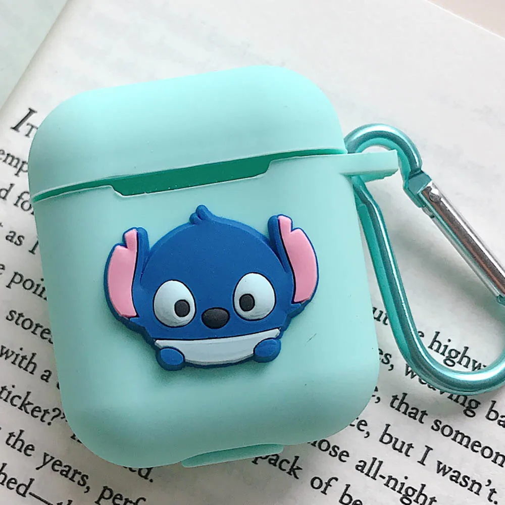 Милый мультяшный силиконовый чехол для Apple, аксессуары для airpods для i10 TWS, Bluetooth, коробка для наушников, защитный чехол, сумка, ремень против потери - Цвет: 24