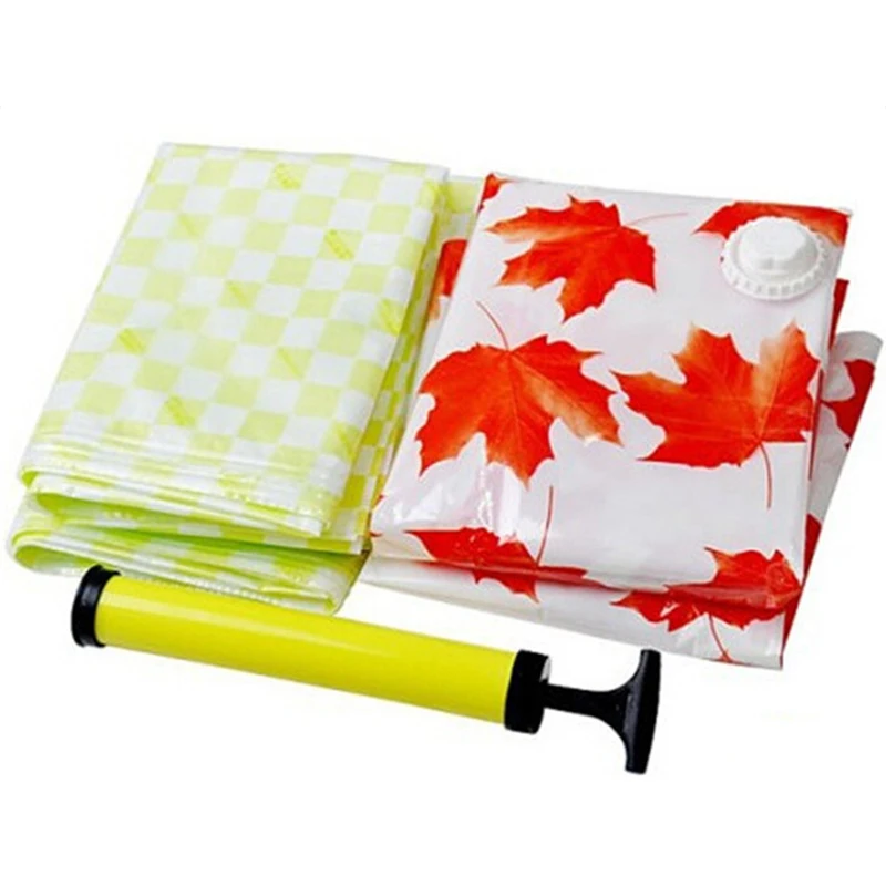 Vacuum Bags For Clothes Seal Storage Transparent Compressed Organizers Wardrobe Space Saving PA Material High Quality | Дом и сад