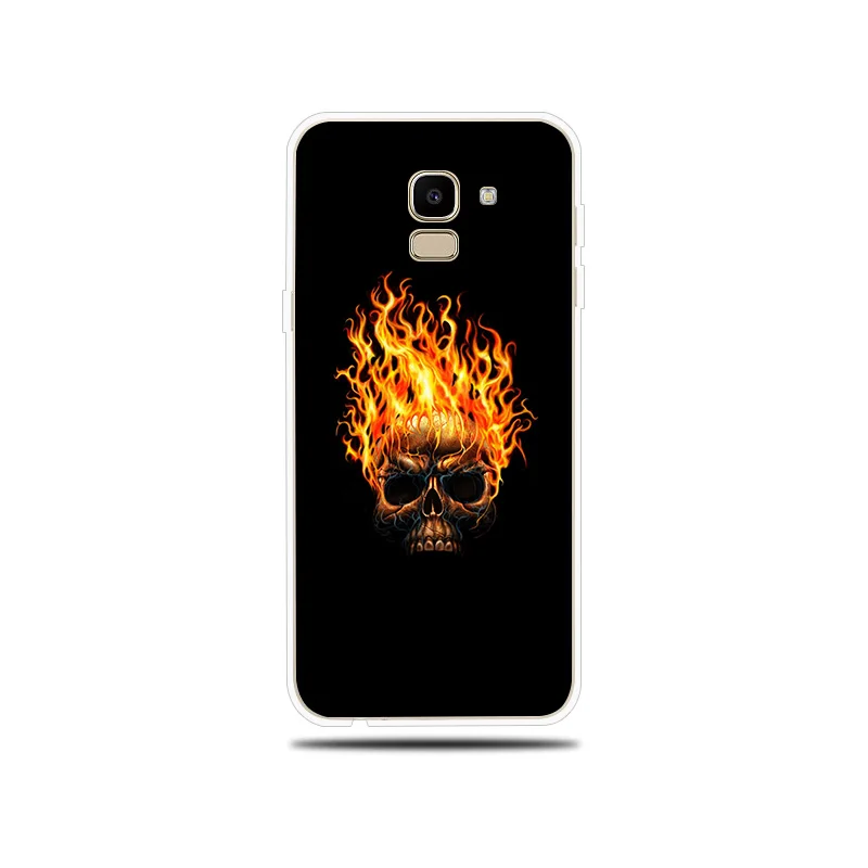 Пламя огонь по образцу силиконовая чехол для телефона Samsung Galaxy J1 Mini J2 Pro J3 J5 J7 Prime 2017