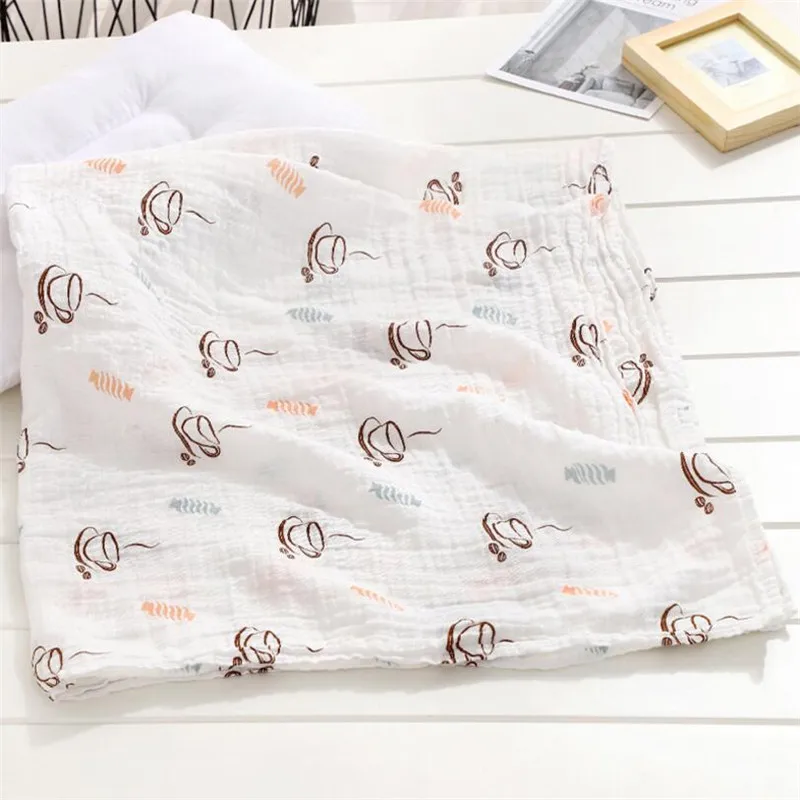 100% Фотофон муслиновый Хлопковый чехол для детской коляски Обёрточная бумага