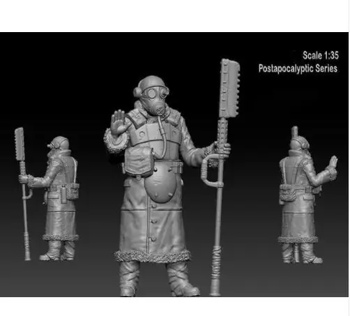 

New Unassembled 1/35 spedizione postale fantasy man stand Resin Kit DIY Toys Unpainted resin model