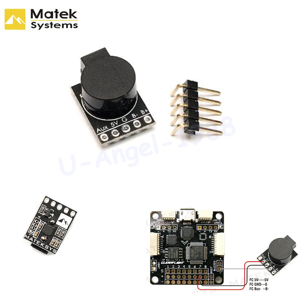 Устройство управления полетом Matek Lost Model Beeper 5 В Громкий зуммер Встроенный