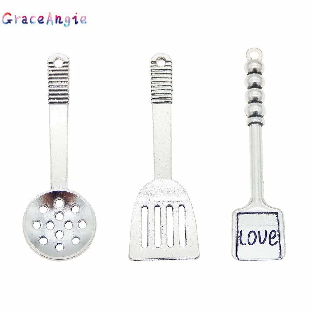 Микс старинных ювелирных изделий лопатка Подвески кулинарный инструмент ковш