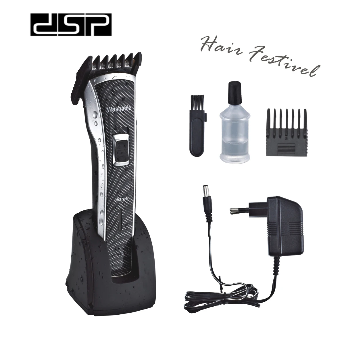 DSP Electric Hair Cutting Machine Men Kids Beard Trimmer Clipper Waterproof Washable Rechargeable | Бытовая техника