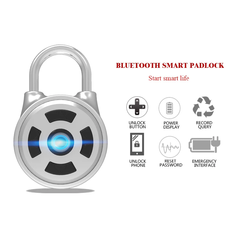 Водонепроницаемый БЕСКЛЮЧЕВОЙ Bluetooth Смарт-замок Антивор IOS Android управление через