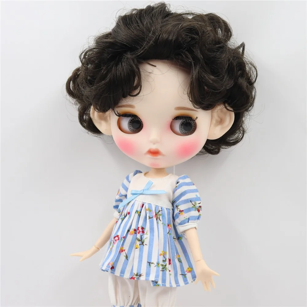 Ледяной DBS Blyth кукла 1/6 игрушка белая кожа совместное тело bjd черные волосы матовое