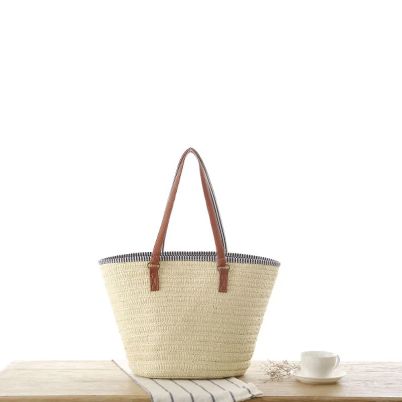 2020 летняя стильная пляжная сумка женская Соломенная Сумка через плечо с бахромой