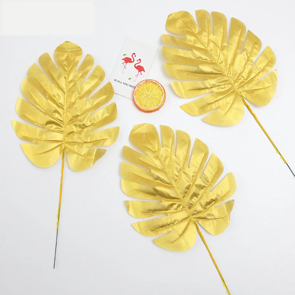 1 шт Моделирование Золотая черепаха декоративные листья пластиковые поддельные