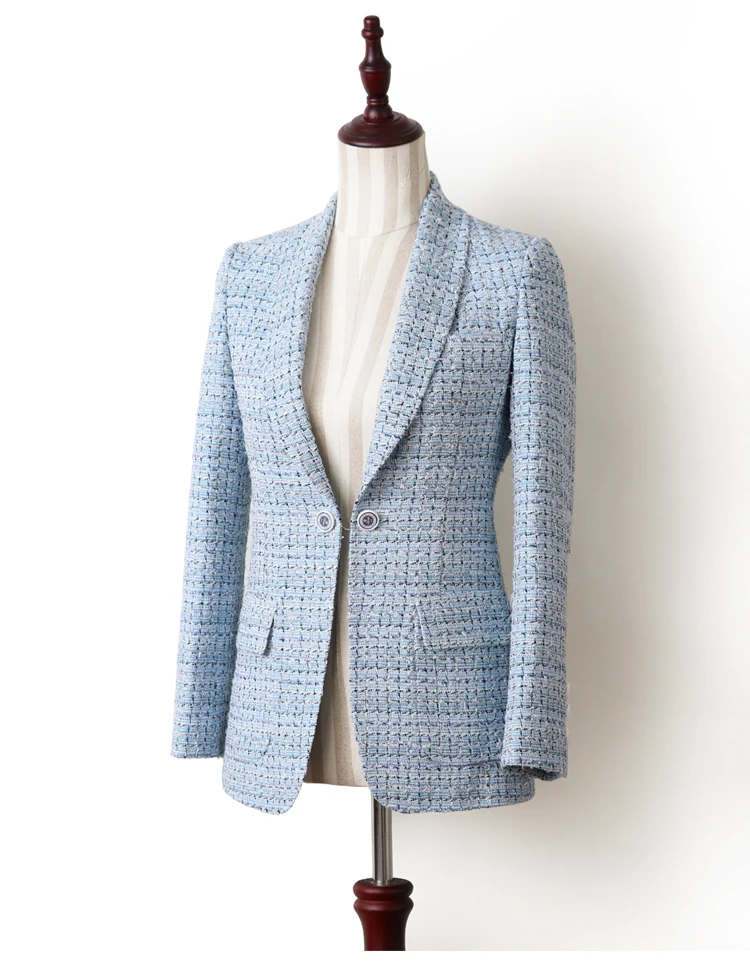 jacket Высокое качество, новинка 2109, модные женские костюмы, Подиумные дизайнерские костюмы, брючный костюм, пиджак+ длинные брюки, комплект с пуговицами, Дамский комплект из двух предметов - Цвет: jacket