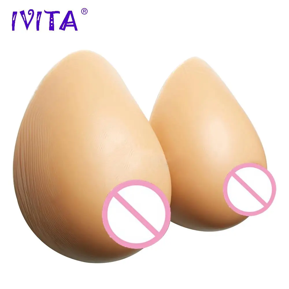 IVITA 1600 г/пара поддельные груди силиконовые формы искусственные для