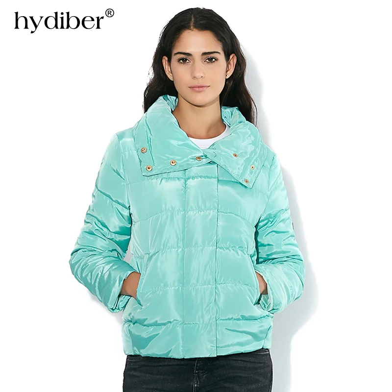 HYDIBER Новое поступление зимняя куртка с высоким воротником Женская Стеганая 2018