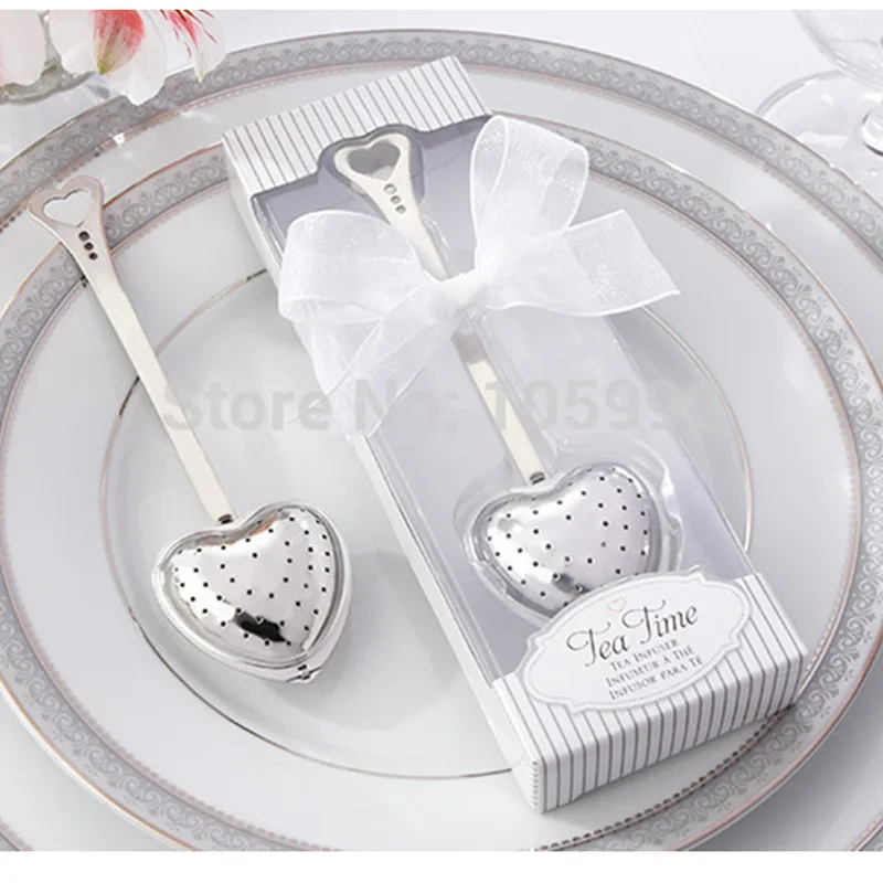 

Stainless steel heart shape tea infuser tea ball novelty tea party supplies wedding gifts for guests wedding favors 20pcs/lot