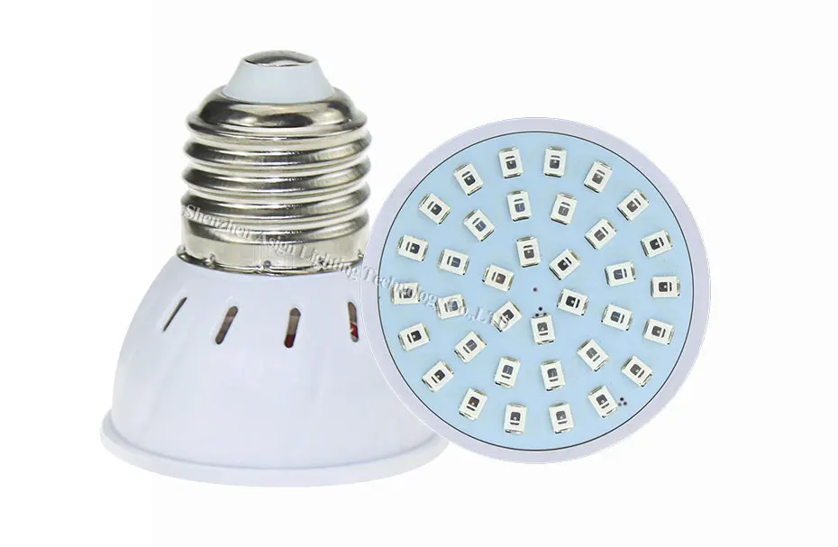Светильник для выращивания 220V 5W E27 Gu10 Mr16 Smd2835 лампа для растений Vegs Phyto лампа 36 54 72 светодиода красный синий светодиод для роста растений