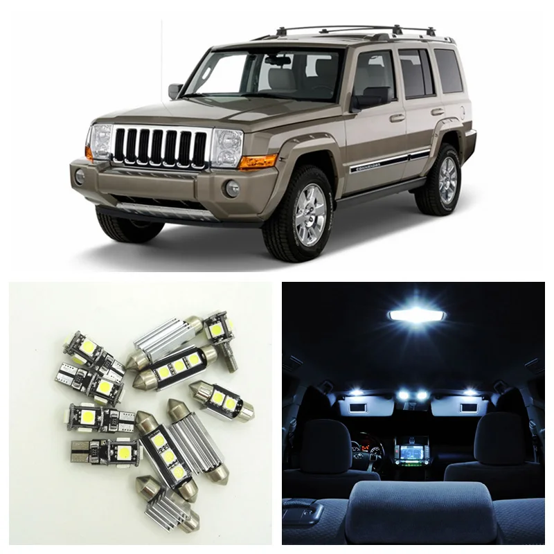 Светодиодсветильник Лампы Canbus для салона 2006-2010 Jeep Commander Map купол багажник
