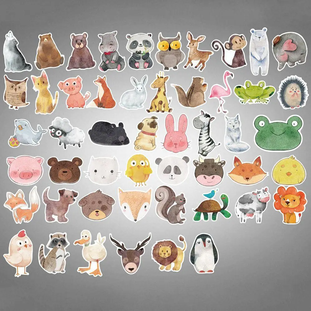 50 шт. аниме животные водонепроницаемый ретро наклейки Подарки для детей в