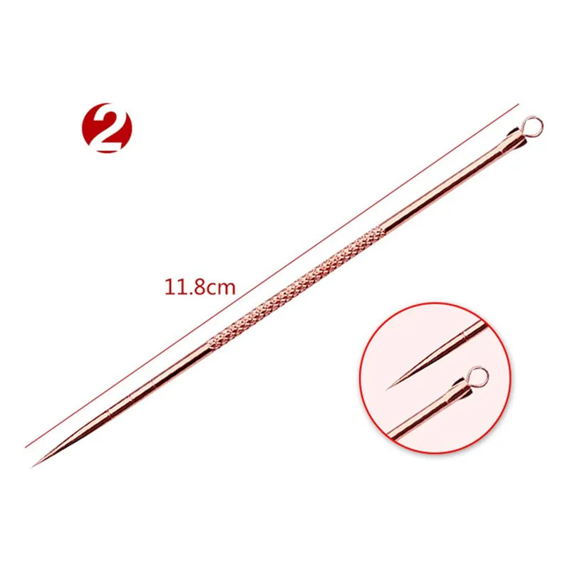 4 шт./компл. иглы для удаления черных точек из нержавеющей черной головки Comedone Acne