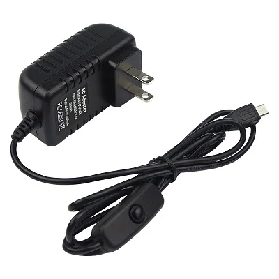 5V 3A Raspberry Pi 3 Model B+ блок питания Кнопка переключения адаптер питания микро USB порт для Raspberry Pi 3 Model B+ плюс - Цвет: US