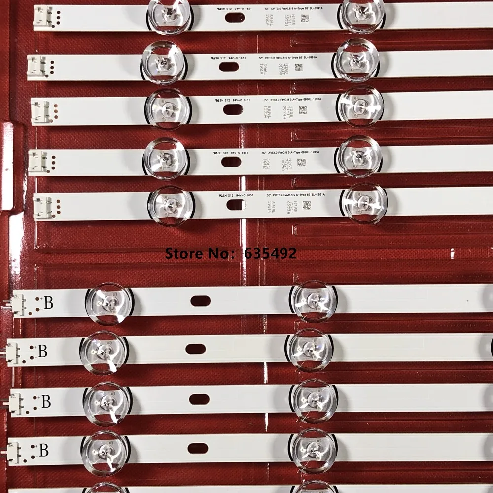 LED Backlight strip For T550HVF04.2 NC550DUE-VCCP1 55LB580V LC550DUE FG A1 A2 A3 A4 A5 A6 M1 M2 M3 M4 P1 P2 HC550DUN-VSHS2-11XX | Освещение