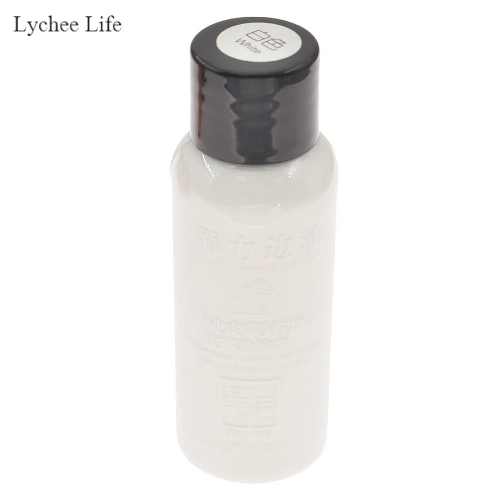 White Lychee Life, 30 мл, сделай сам, кожа, край, краска, масло, выделяет, профессиональная, 20 цветов, акварельная краска, жидкая кожа, ремесло - Цвет: White