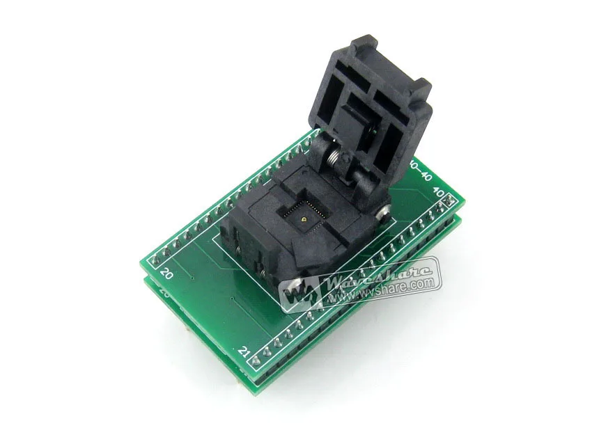 

QFN40 TO DIP40 QFN40 MLF40 MLP40 Plastronics 40QN50S16060 IC Test Burn-in Socket Programming Adapter 0.4Pitch
