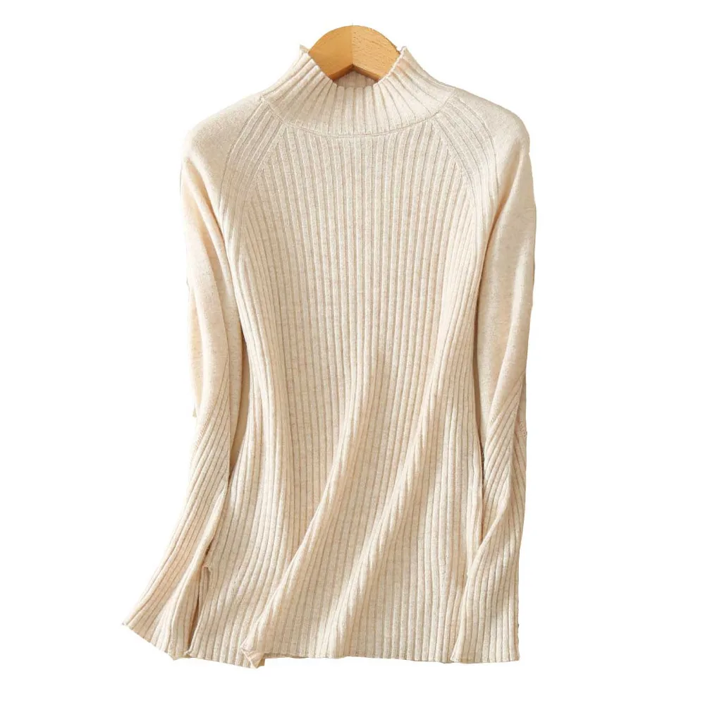 Свитер из чистого кашемира осенне-зимний свитер высокого качества с высоким