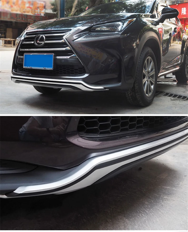 Подходит для Lexus NX200 NX300H NX200T 2015-2018 Передний + задний бампер диффузор бамперы защита
