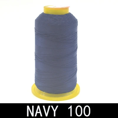 Navy 100 Бренд высокого качества 800 м 300D/3 высокопрочная нить для швейной машины тонкие кожаные шторы из парусины аксессуары для одежды DIY - Color: Navy 100