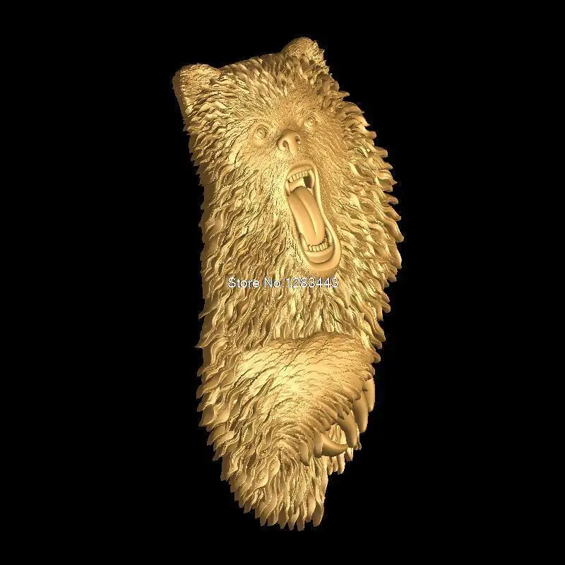 Medved 3d модель STL рельеф для ЧПУ формат stl artcam vectric aspire|Фрезы по дереву| |