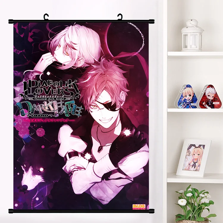 Аниме DIABOLIK LOVERS Komori Yui Sakamaki Shu sakamaki reiji Настенная роспись плакат Настенные подвесные плакаты коллекция домашнего декора