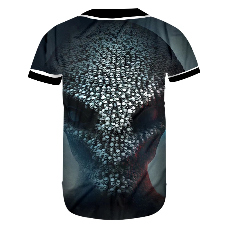 OGKB Button футболки черные женские пуговицы Homme бейсбольная рубашка 3d уличная