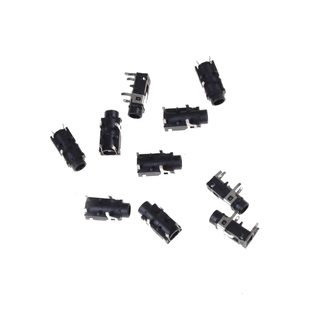 10 шт. PJ321 3 5 мм Женский аудио разъем 4 Pin SMT для наушников PJ-321 печатная плата