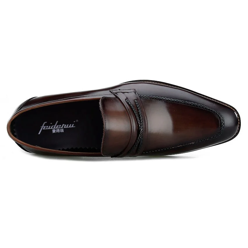 Новинка роскошные мужские свадебные Лоферы ручной работы из натуральной кожи с