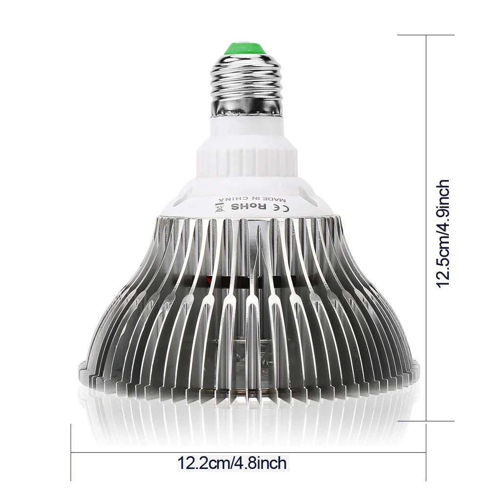 100W полными спектрами E27 светодиодный grow светильник 2835SMD AC85-265V светодиодный Grow светильник лампы для растений и гидропоники Системы расти/Bloom светильник Инж