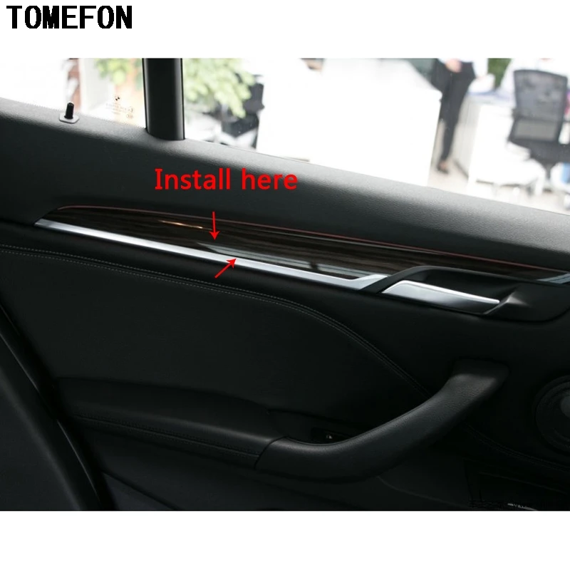 TOMEFON для BMW X1 F48 2016 2017 2018 LHD ABS углеродное волокно дерево специальная краска