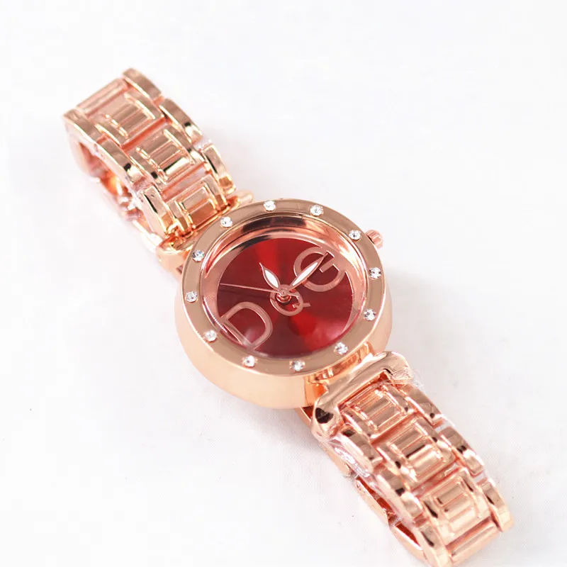 Новый бренд часы Роза Золотой медведь Нержавеющая сталь Смотреть Relojes Mujer Relogio
