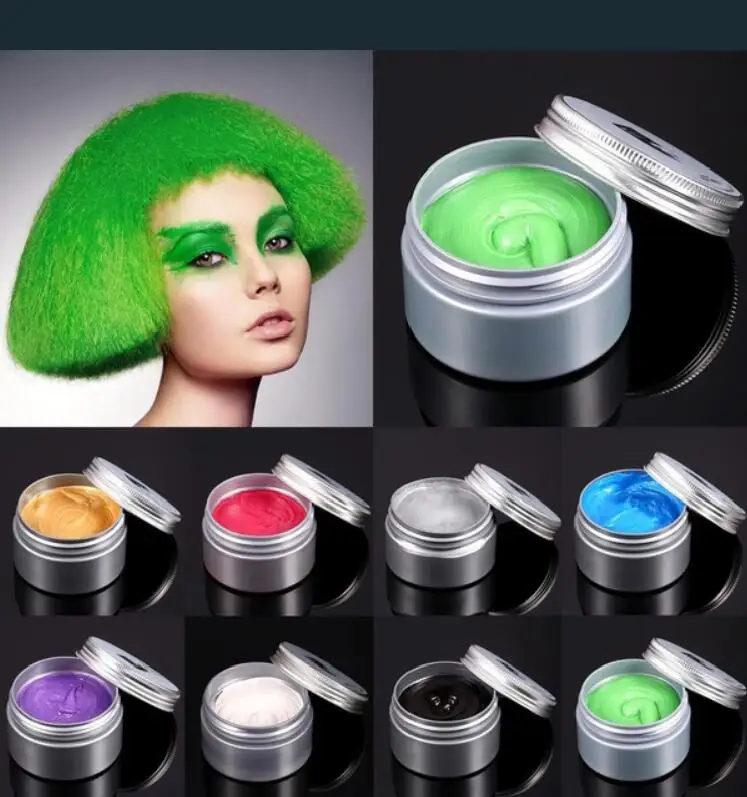 120 г унисекс цвет волос воск грязь краска для формование укладки ing паста бабушка