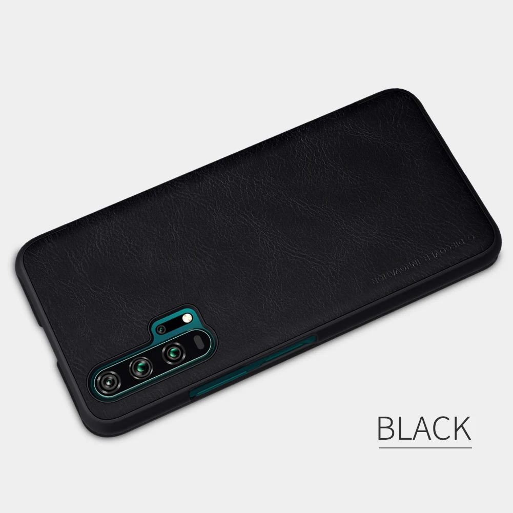 Роскошный Бизнес Тонкий чехол для телефона для huawei P30 Pro Nillkin Qin Флип кожаный чехол для Honor 20/20Pro 10i/20i защитный щит