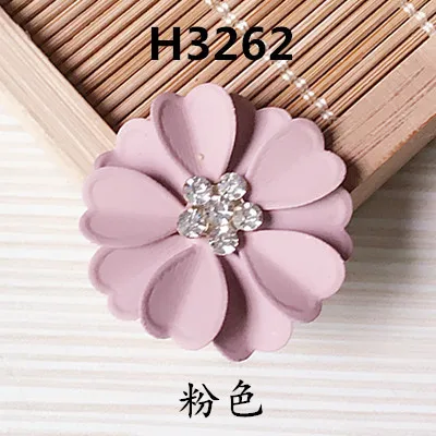 Бесплатная доставка 32*32 мм резина эмаль сплав горный хрусталь сердечник цветок