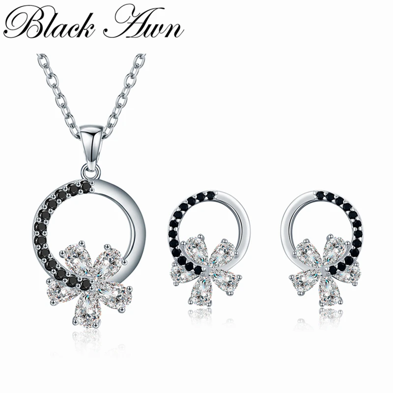 

Серьги-подвески из серебра 925 пробы, с черной шпинелью, Z050