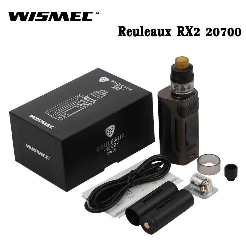 Оригинальная электронная сигарета Wismec рел RX2 20700 200 W MOD Vape с 2 мл/4 мл гном Комплект