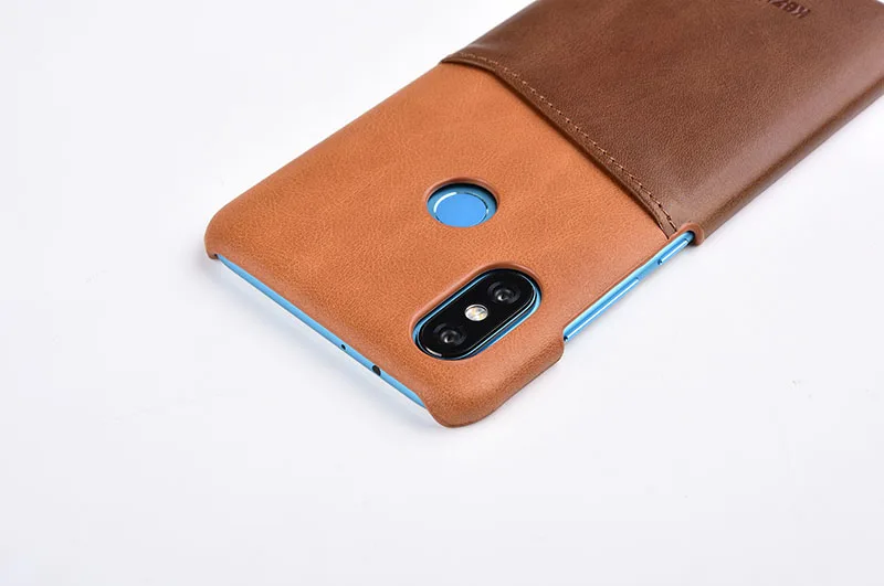 Чехол для Xiaomi Redmi Note 5 KEZiHOME, два цвета, натуральная кожа, жесткая задняя крышка для Redmi note5 Pro с карманом для карт