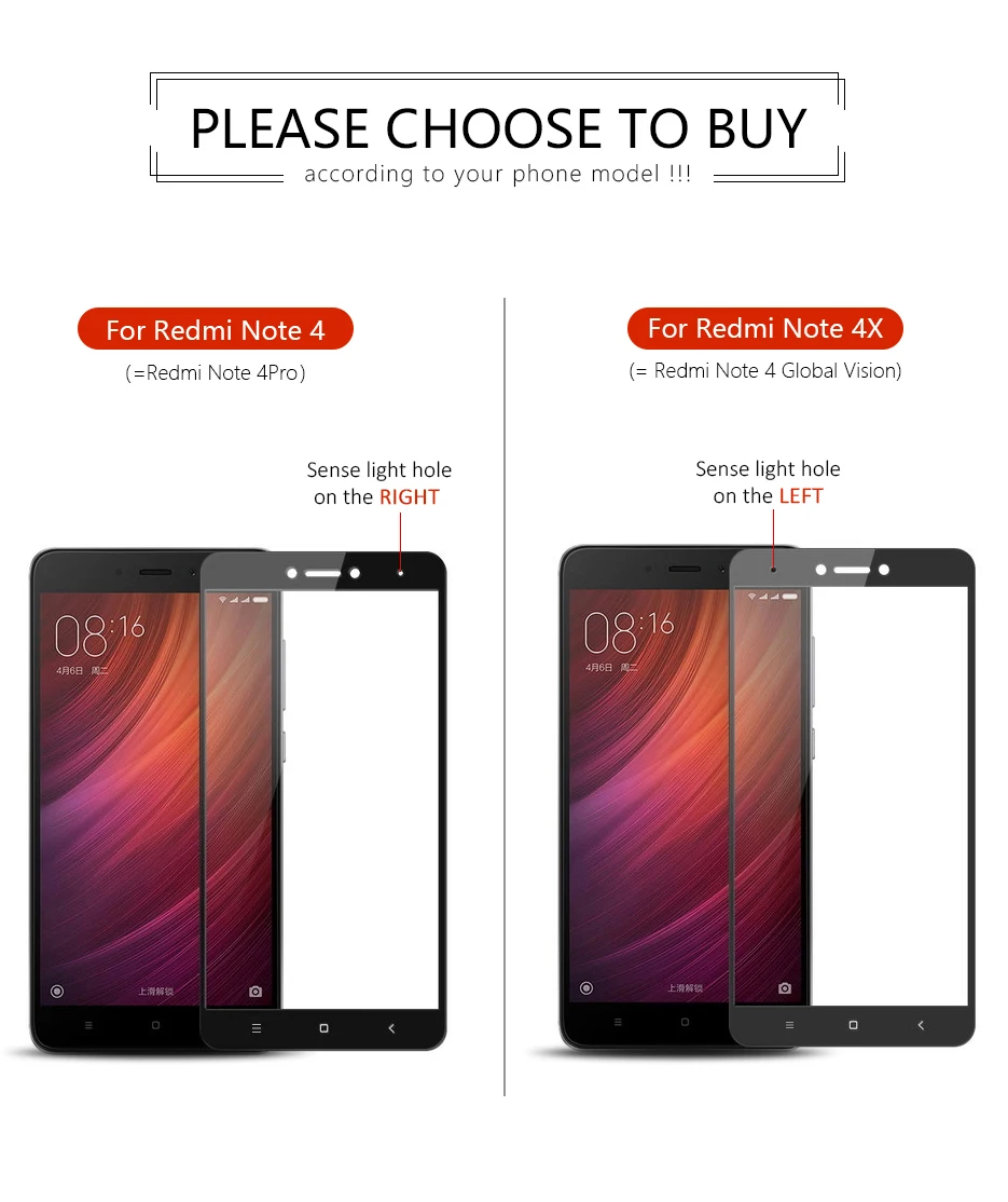 2 шт./лот CHYI для xiaomi redmi note 4x защита экрана закаленное стекло redmi 4x4 Гб 64 Гб fim для redmi note 4 X защитное стекло